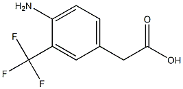 1-(4-Amino-3-trifluoromethyl-phenyl)-acetic acid Structure