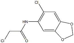 2-CHLORO-N-(6-CHLORO-1,3-BENZODIOXOL-5-YL)ACETAMIDE Structure