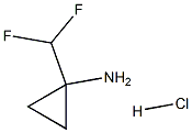 1-(difluoromethyl)cyclopropan-1-amine hydrochloride Structure