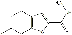 6-METHYL-4,5,6,7-TETRAHYDRO-1-BENZOTHIOPHENE-2-CARBOHYDRAZIDE Structure