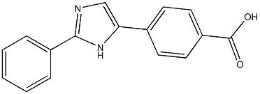 4-(2-PHENYL-1H-IMIDAZOL-5-YL)BENZOIC ACID Structure