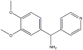 (3,4-dimethoxyphenyl)(pyridin-4-yl)methanamine Structure