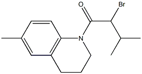 1-(2-bromo-3-methylbutanoyl)-6-methyl-1,2,3,4-tetrahydroquinoline Structure