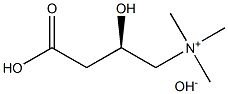 (R)-(3-carboxy-2-hydroxypropyl)trimethylammonium hydroxide Structure