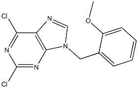 2,6-dichloro-9-(2-methoxybenzyl)-9H-purine Structure