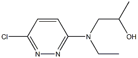 3-CHLORO-6-[N-(2-HYDROXYPROPYL)-ETHYLAMINO]PYRIDAZINE Structure