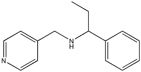 (1-phenylpropyl)(pyridin-4-ylmethyl)amine Structure