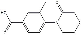 3-methyl-4-(2-oxopiperidin-1-yl)benzoic acid Structure