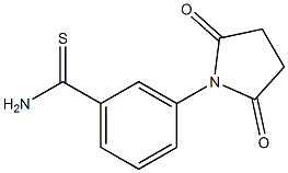 3-(2,5-dioxopyrrolidin-1-yl)benzenecarbothioamide Structure