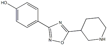 4-[5-(piperidin-3-yl)-1,2,4-oxadiazol-3-yl]phenol Structure