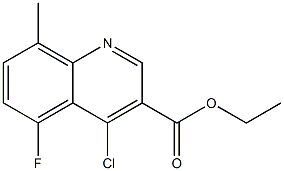 ethyl 4-chloro-5-fluoro-8-methylquinoline-3-carboxylate Structure