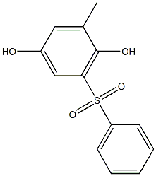 2-Methyl-6-(phenylsulfonyl)-1,4-benzenediol Structure