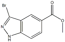 METHYL 3-BROMO-5-(1H)INDAZOLECARBOXYLATE Structure