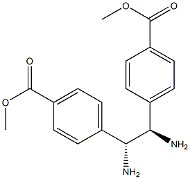 (R,R)-1,2-Bis(4-methoxycarbonylphenyl)-1,2-ethanediamine Structure