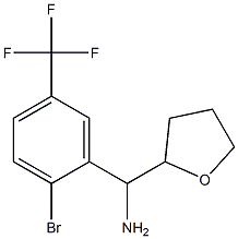 [2-bromo-5-(trifluoromethyl)phenyl](oxolan-2-yl)methanamine Structure