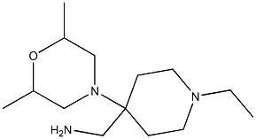 [4-(2,6-dimethylmorpholin-4-yl)-1-ethylpiperidin-4-yl]methylamine Structure