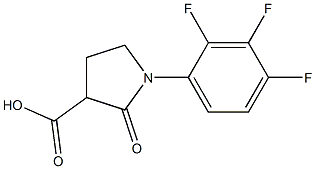 2-oxo-1-(2,3,4-trifluorophenyl)pyrrolidine-3-carboxylic acid Structure