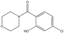 5-chloro-2-(morpholin-4-ylcarbonyl)phenol Structure