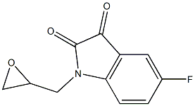 5-fluoro-1-(oxiran-2-ylmethyl)-2,3-dihydro-1H-indole-2,3-dione Structure