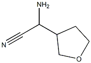 amino(tetrahydrofuran-3-yl)acetonitrile Structure