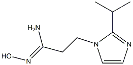 N'-hydroxy-3-[2-(propan-2-yl)-1H-imidazol-1-yl]propanimidamide Structure