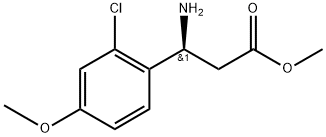 METHYL (3S)-3-AMINO-3-(2-CHLORO-4-METHOXYPHENYL)PROPANOATE Structure