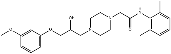 1393717-46-8 N-(2,6-dimethylphenyl)-2-(4-(2-hydroxy-3-(4-methoxyphenoxy)propyl)piperazin-1-yl)acetamide