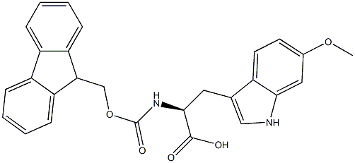 N-Fmoc-6-Methoxy-L-tryptophan Structure