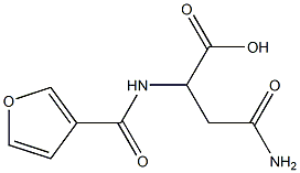 4-amino-2-(3-furoylamino)-4-oxobutanoic acid Structure