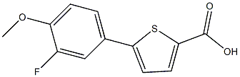 5-(3-fluoro-4-methoxyphenyl)thiophene-2-carboxylic acid Structure