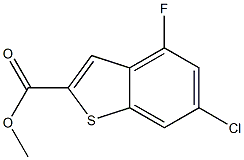 6-CHLORO-4-FLUORO-BENZO[B]THIOPHENE-2-CARBOXYLIC ACID METHYL ESTER Structure