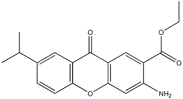 ETHYL 3-AMINO-7-ISOPROPYL-9-OXO-9H-XANTHENE-2-CARBOXYLATE Structure