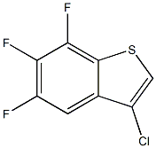 3-chloro-5,6,7-trifluorobenzo[b]thiophene Structure