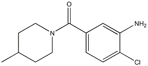 2-chloro-5-[(4-methylpiperidin-1-yl)carbonyl]aniline Structure