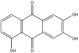 2,3,5-Trihydroxyanthraquinone Structure