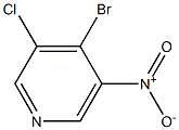 4-bromo-3-chloro-5-nitropyridine Structure