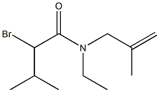 2-bromo-N-ethyl-3-methyl-N-(2-methylprop-2-enyl)butanamide Structure