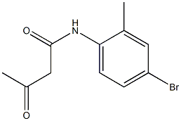 N-(4-bromo-2-methylphenyl)-3-oxobutanamide Structure