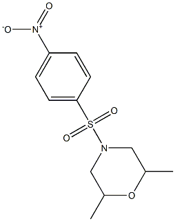 2,6-DIMETHYL-4-(4-NITRO-BENZENESULFONYL)-MORPHOLINE Structure