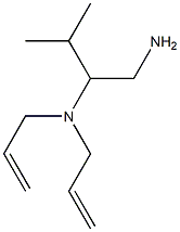 N,N-diallyl-N-[1-(aminomethyl)-2-methylpropyl]amine Structure