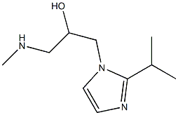 1-(methylamino)-3-[2-(propan-2-yl)-1H-imidazol-1-yl]propan-2-ol Structure