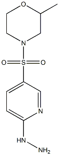 4-[(6-hydrazinylpyridine-3-)sulfonyl]-2-methylmorpholine Structure