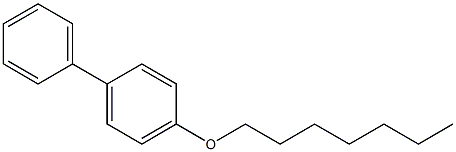 4-heptyloxybiphenyl Structure