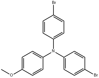 4,4'-Dibromo-4''-methoxytriphenylamine Structure