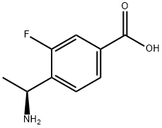 4-((1S)-1-AMINOETHYL)-3-FLUOROBENZOIC ACID Structure