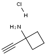 1-ethynylcyclobutan-1-amine hydrochloride Structure