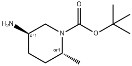 tert-butyl trans-5-amino-2-methylpiperidine-1-carboxylate Structure