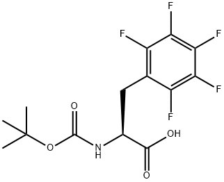 2-[(2-methylpropan-2-yl)oxycarbonylamino]-3-(2,3,4,5,6-pentafluorophenyl)propanoic acid Structure