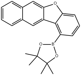 4,4,5,5-tetramethyl-2-(naphtho[2,3-b]benzofuran-1-yl)-1,3,2-dioxaborolane Structure