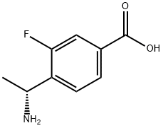 4-((1R)-1-AMINOETHYL)-3-FLUOROBENZOIC ACID Structure